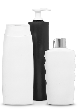 kosmetik kunststoffverpackungen in weiß und schwarz